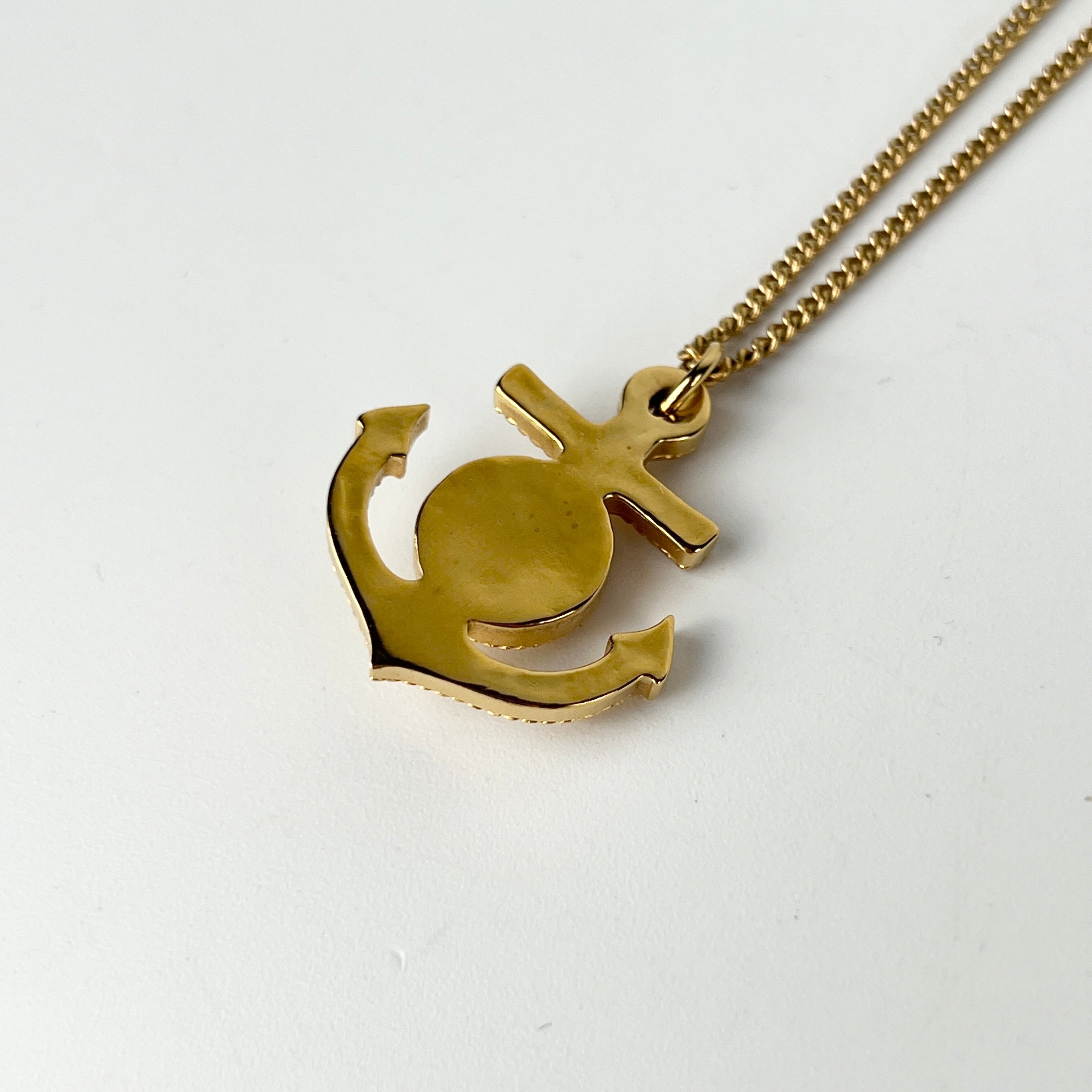 Chanel Anchor Necklace - Fashion Jewelry for Women, Elegant Gold Plated Pendant Necklace, Perfect Gift for Birthday, Anniversary & Valentine's Day - Ideal for Casual Wear, Parties & Special Occasions