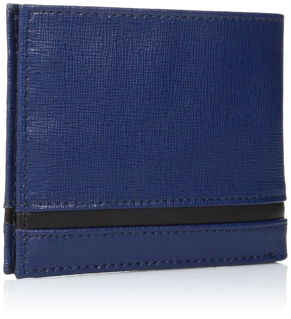 Calvin Klein Men's Slim RFID Blocking Leather Wallet with Keychain - Perfect for Everyday Use, Travel & Gifting