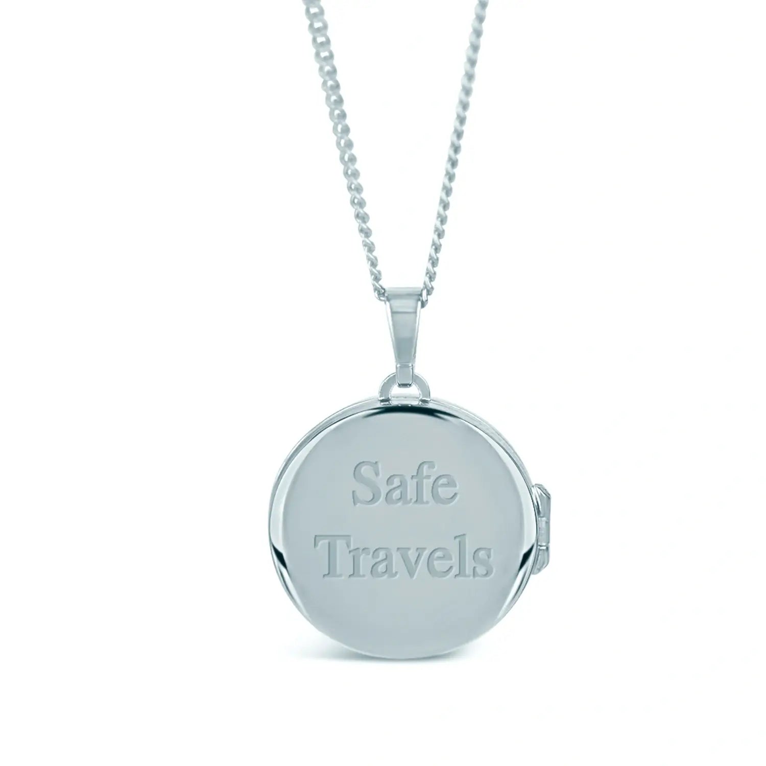 St Christopher Pendant Necklace for Men - Sterling Silver Religious Jewelry with Photo Insert - Perfect for Travel Protection & Gifts