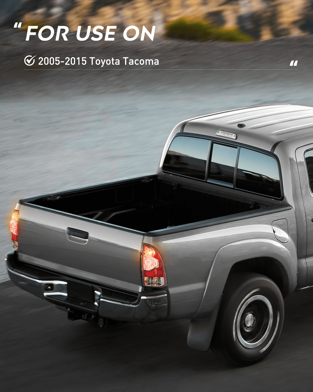 2005-2015 Toyota Tacoma Passenger Side Tail Light Assembly - LED Rear Lamp Replacement for Improved Visibility & Safety | Perfect for Night Driving & Off-Road Adventures