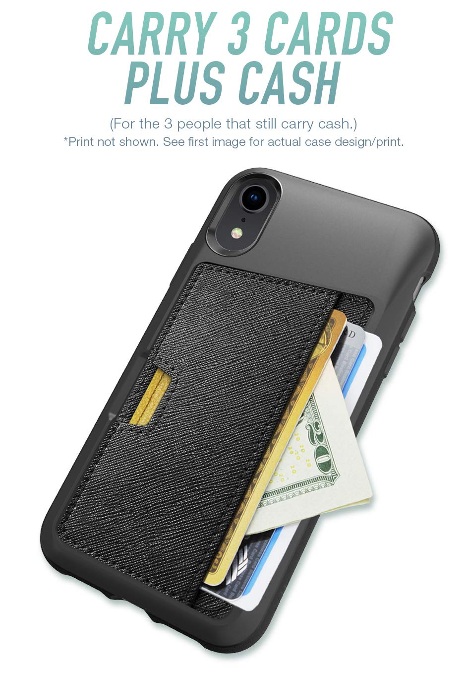 Smartish Chatty Liver iPhone XR Wallet Case - Slim Protective Kickstand Credit Card Holder for iPhone XR | Perfect for Travel, Work & Everyday Use