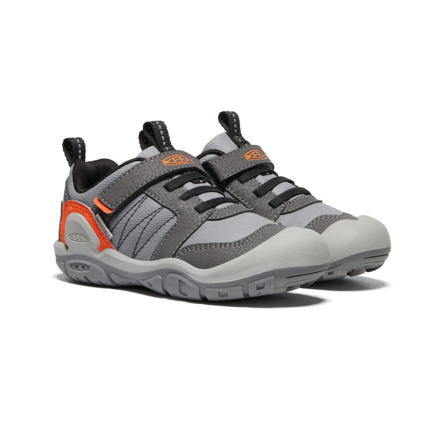 Little Kids' Knotch Peak Sneakers - Magnet/Safety Orange | Comfortable & Durable Toddler Shoes for Outdoor Play & Everyday Wear