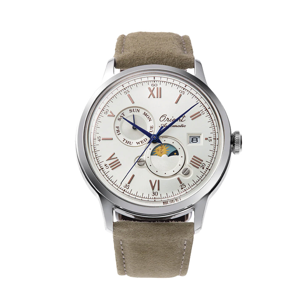 Limited Edition Bambino Version 9 41.5mm White Dial Leather Strap Watch - Perfect for Business, Casual & Special Occasions
