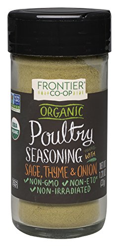 Organic Poultry Seasoning Blend - Salt-Free, Non-GMO, USDA Certified (3 Pack, 1.2 Oz Each) | Perfect for Roasting Chicken, Turkey & Grilling | All-Natural Herb Spice for Healthy Cooking