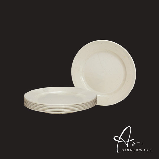 5 Rim Plate 6-Piece Set (48 Packets per Carton) - AS1405 6M - Durable Dinnerware for Restaurants, Catering & Home Use