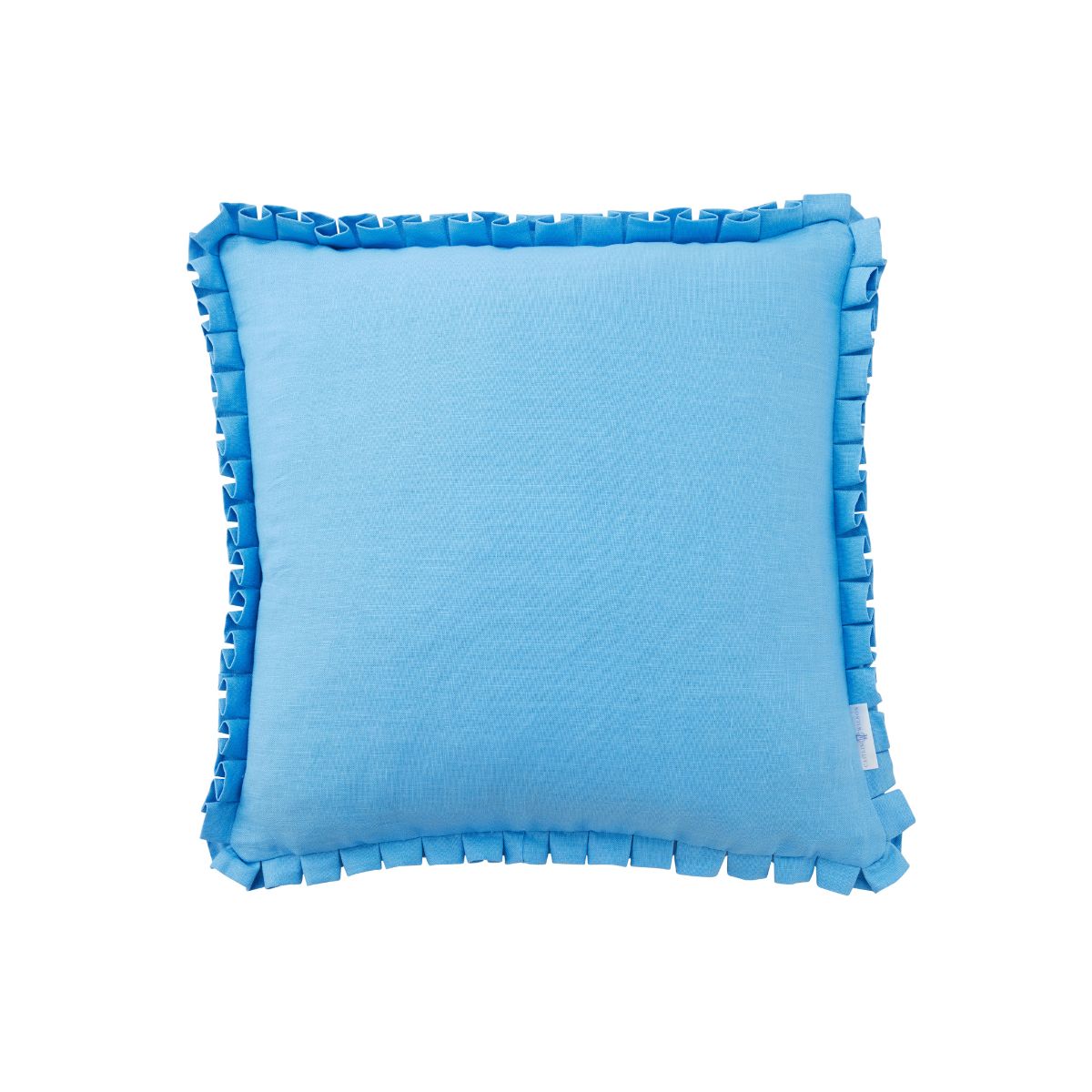 Beth Box Pleat Pillow Cover in Cornflower Blue - Decorative Throw Pillow Covers for Sofa, Bed & Home Decor