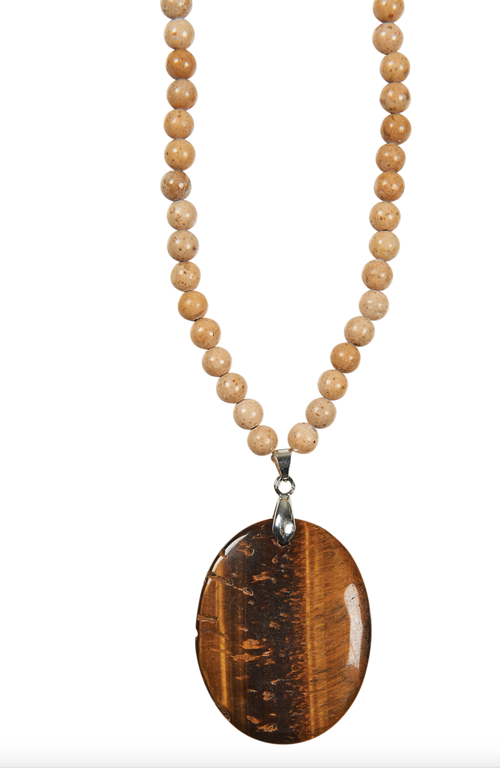 Eb & Ive Mwana Stone Necklace - Handmade African Beaded Jewelry for Women - Perfect for Weddings, Parties & Boho Fashion