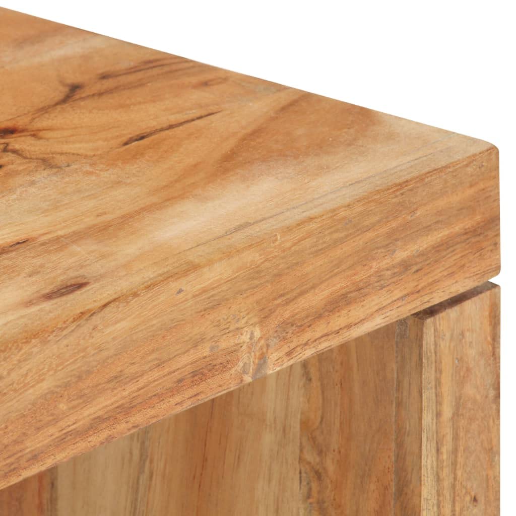CHARMMA 2-Piece Coffee Table Set - Solid Acacia Wood Modern Living Room Furniture for Small Spaces, Home Decor & Coffee Table Set for Living Room, Office, Lounge