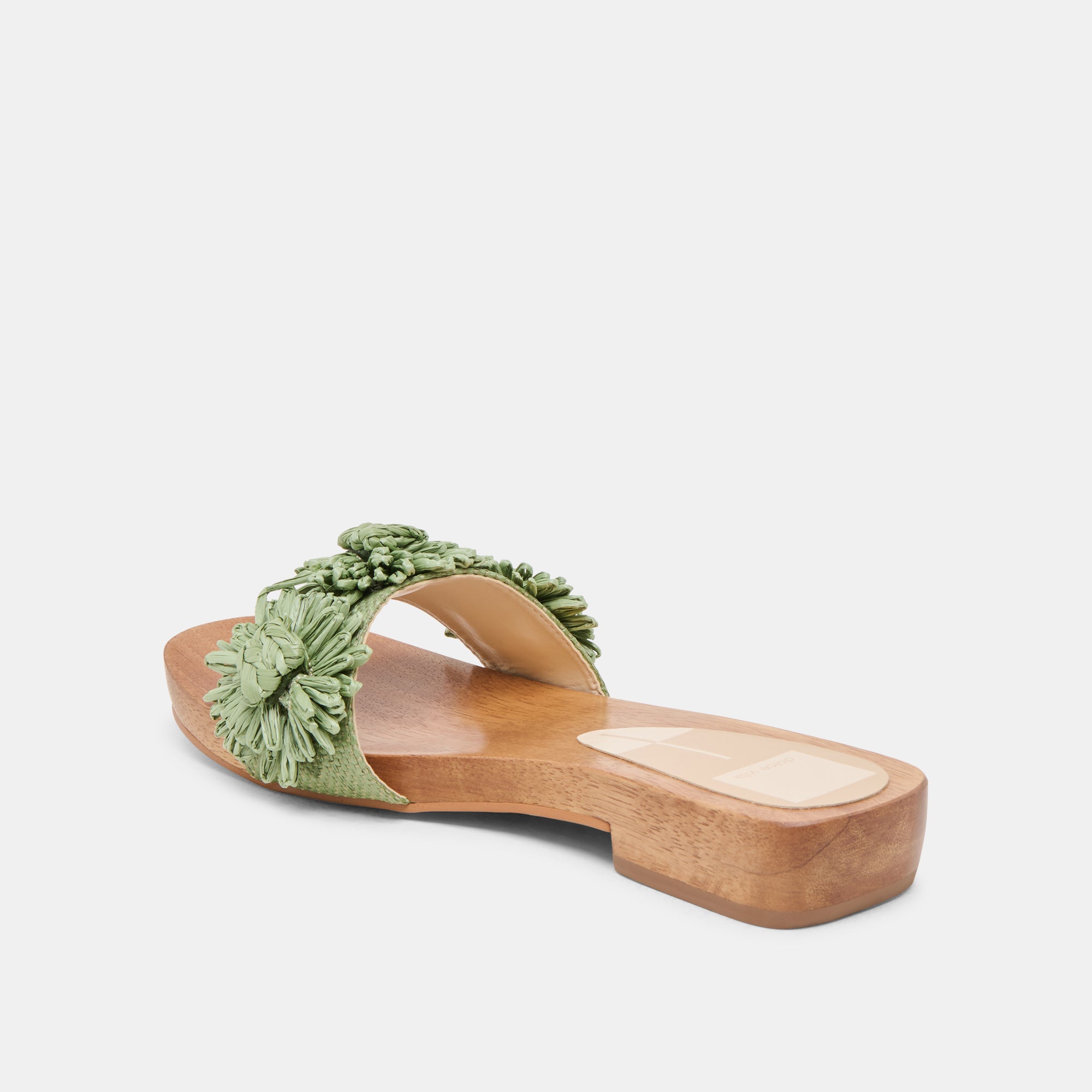 ARIENA Women's Jade Floral Raffia Sandals - Comfortable Beach Sandals for Summer, Vacation, and Outdoor Activities