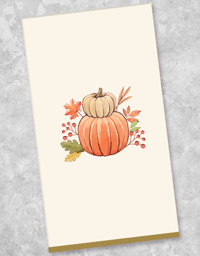 Premium Crisp Autumn Breeze Guest Towel Napkins - 36 Count Soft Absorbent Paper Napkins for Fall Dinner Parties, Thanksgiving, and Seasonal Home Decor