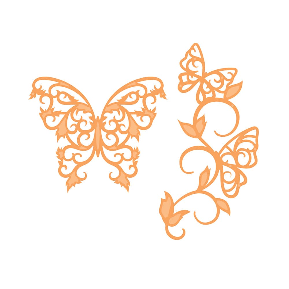 Butterfly & Briar Die Set 4749E - Scrapbooking, Card Making, DIY Craft Projects for Paper Crafting Enthusiasts