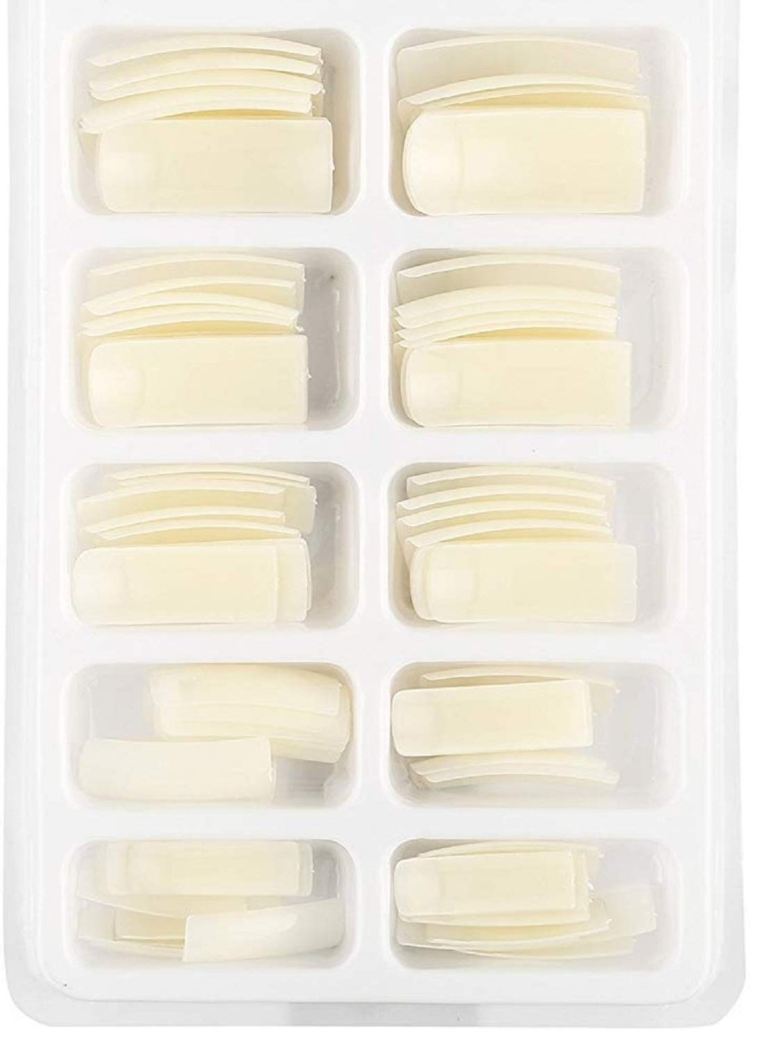 ClubBeauty 100PCS Acrylic Fake Nails Set with 3 Tubes of Nail Glue - Reusable Artificial Nails for Women, French Tip Press On Nails for Salon Quality Manicure at Home, Perfect for Parties, Weddings & Daily Wear