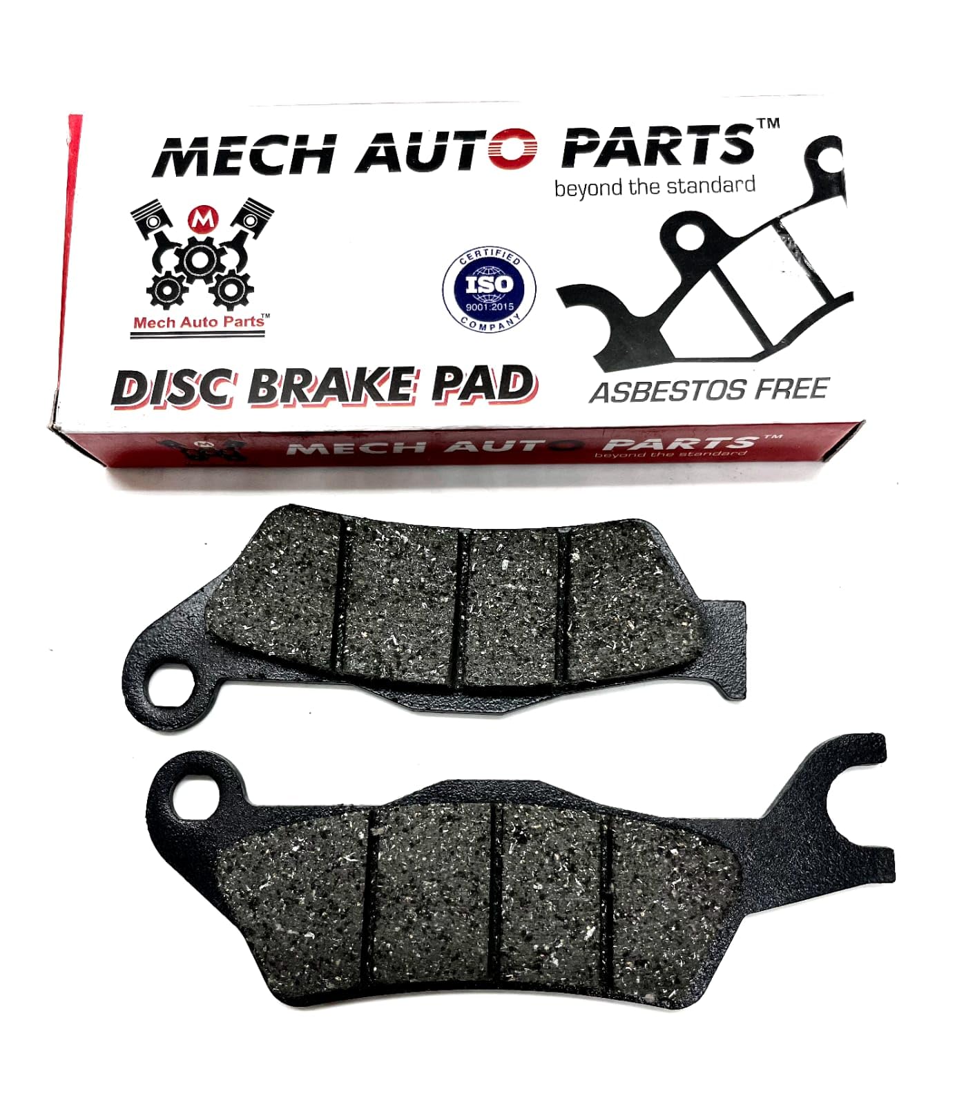 High-Performance MECH AUTO PARTS Front Disc Brake Pads for Motorcycles - Durable Friction Material for Smooth Stopping | Perfect for Street Bikes, Cruisers & Commuting