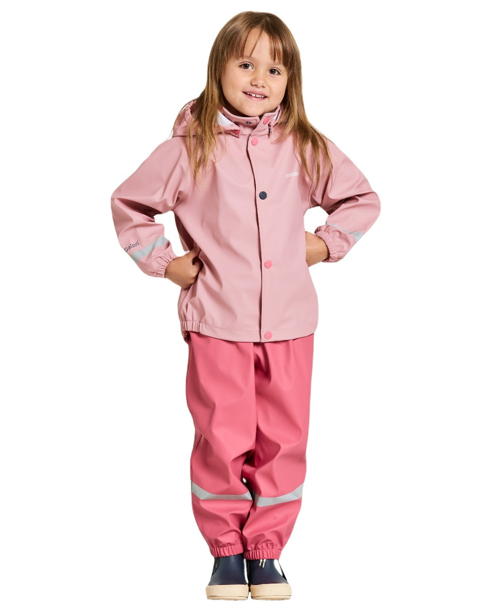 Didriksons Kids Waterproof Rain Jacket and Pants Set - Lightweight & Breathable for Outdoor Play, Hiking, and School - Boys & Girls Rainwear