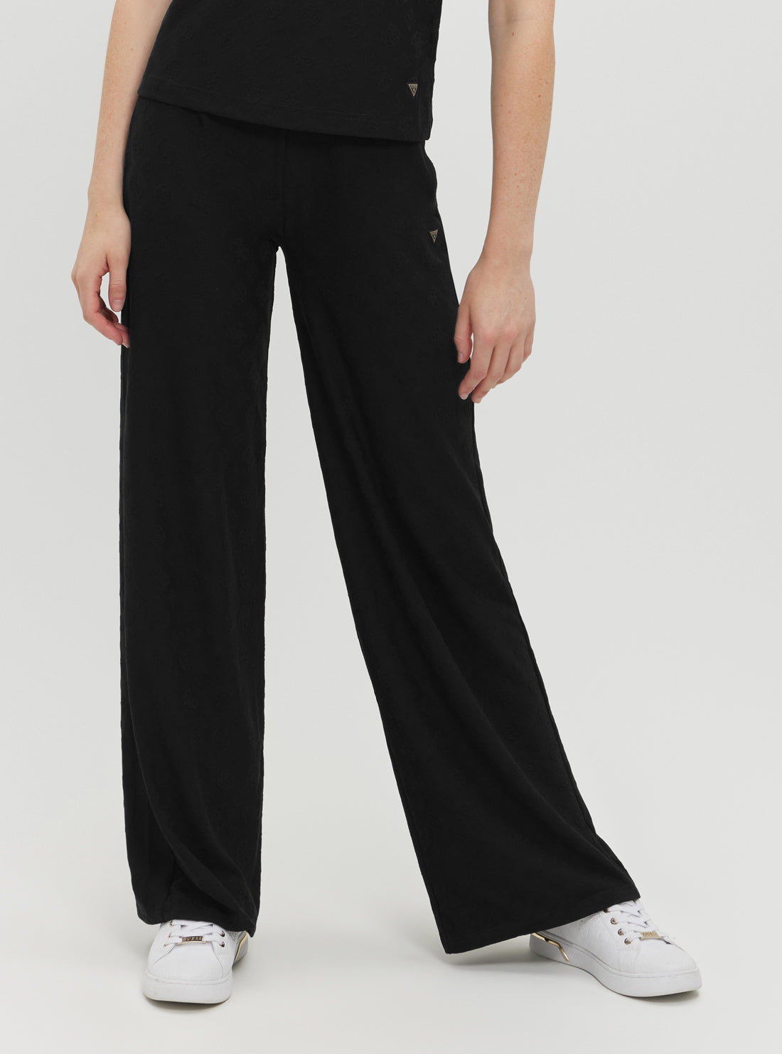 Black Monica High Waist Long Pants for Women - Comfortable Stretchy Trousers for Work, Office & Casual Wear