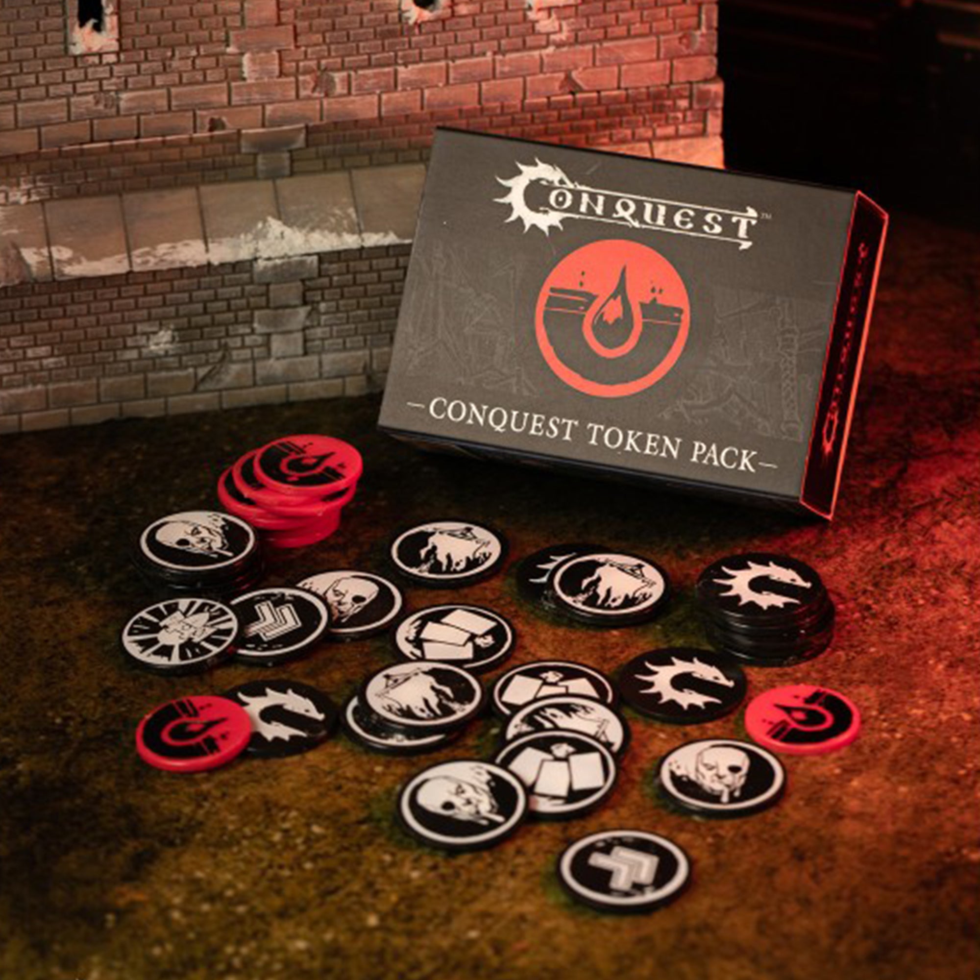 Conquest Objective Markers and Tokens - Miniature Wargaming Accessories for Tabletop Strategy Games - Perfect for Warhammer 40K, D&D, and Board Game Battles