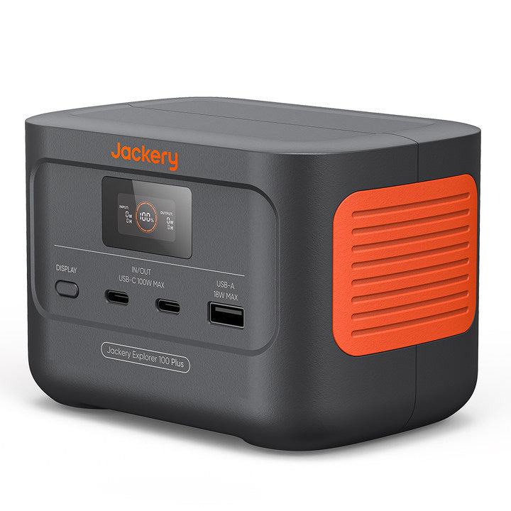 Jackery Explorer 100 Plus Portable Power Station - 240Wh Solar Generator for Camping, RV, Outdoor Adventures & Emergency Backup Power