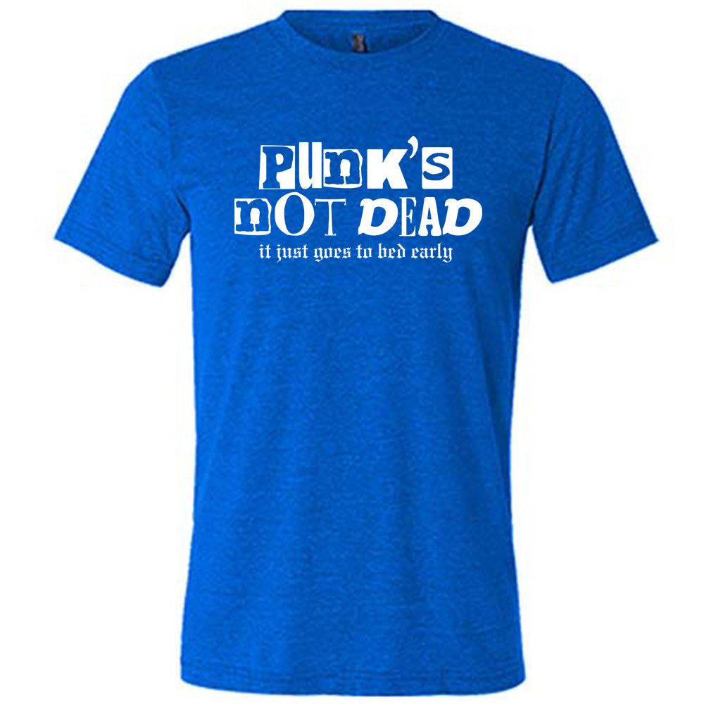 Punk's Not Dead It Just Goes To Bed Early Unisex T-Shirt | Vintage Punk Rock Graphic Tee for Men & Women | Casual Streetwear, Concert Outfit, Music Festival Fashion