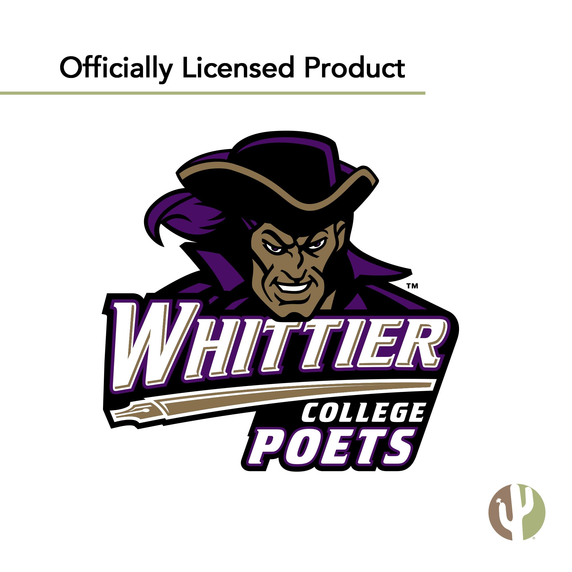 Whittier College Desert Cactus The Poets Vinyl Decal Sticker - Waterproof Laptop, Water Bottle, Car, Scrapbook Decoration - Perfect for College Students, Alumni Gifts & School Spirit Accessories