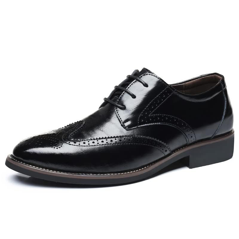 Men's Classic Lace-Up Oxford Dress Shoes | Wingtip Business & Wedding Shoes for Formal Occasions, Parties & Professional Events