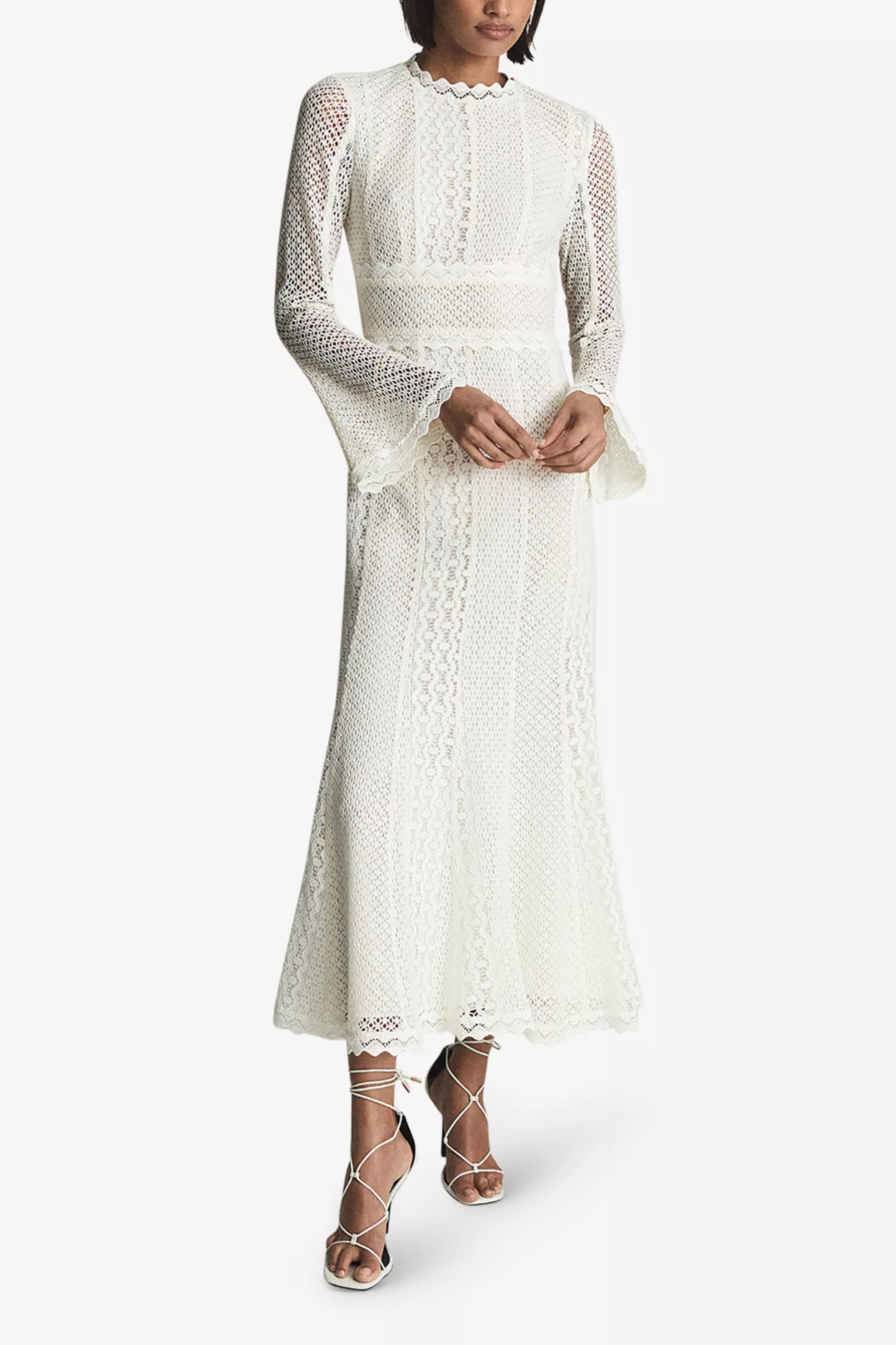 Crochet Backless Midi Dress - Floral Lace Boho Summer Beach Dress for Women | Perfect for Vacations, Weddings & Date Nights