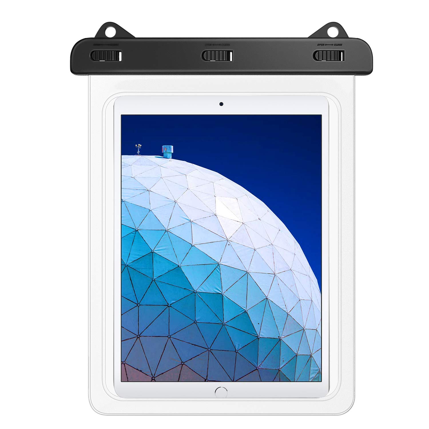 MoKo Waterproof Tablet Case - Universal Dry Bag for iPad 10th/Pro 11 2022/Air 5-2/10.2/Pro 10.5-9.7 & Samsung Tab S4/S3/S2/A 9.7/E 9.6 (Fits Up to 12