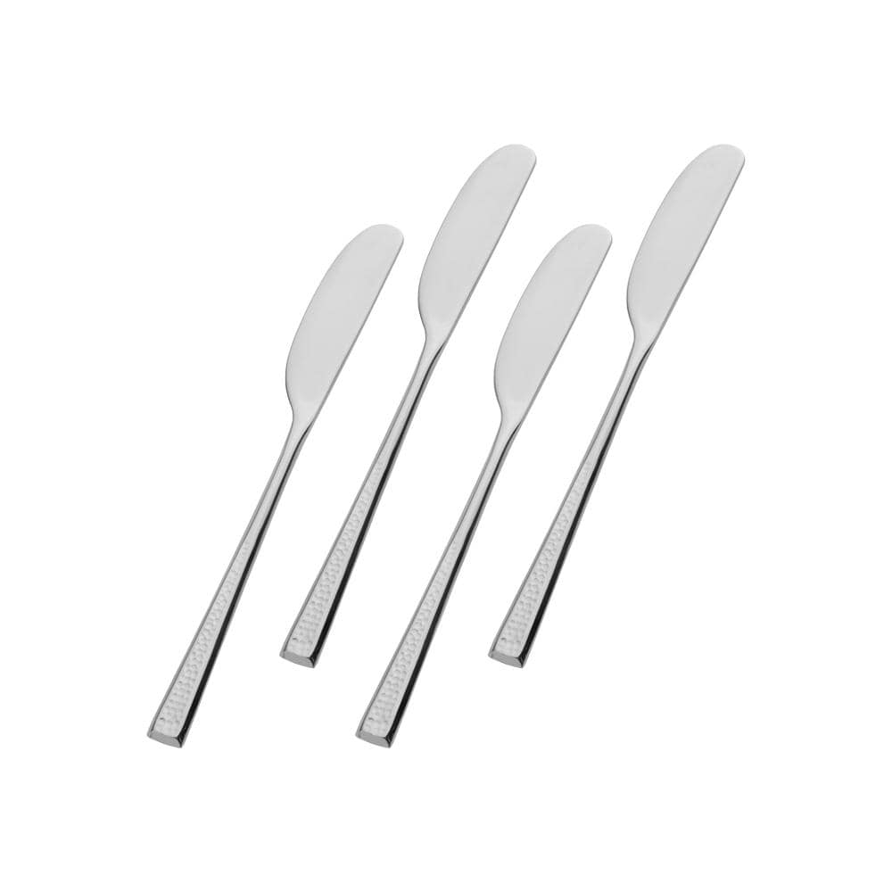 Premium Stainless Steel Butter Knife Set of 4 - Elegant Cheese & Jam Spreaders for Dinner Parties, Brunch & Gourmet Food Presentation