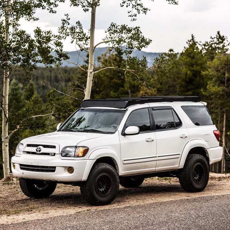 Prinsu Design Studio Roof Rack for 2001-2007 Toyota Sequoia - Heavy Duty Aluminum Alloy Rack System for Off-Road Adventures, Camping & Outdoor Gear Storage