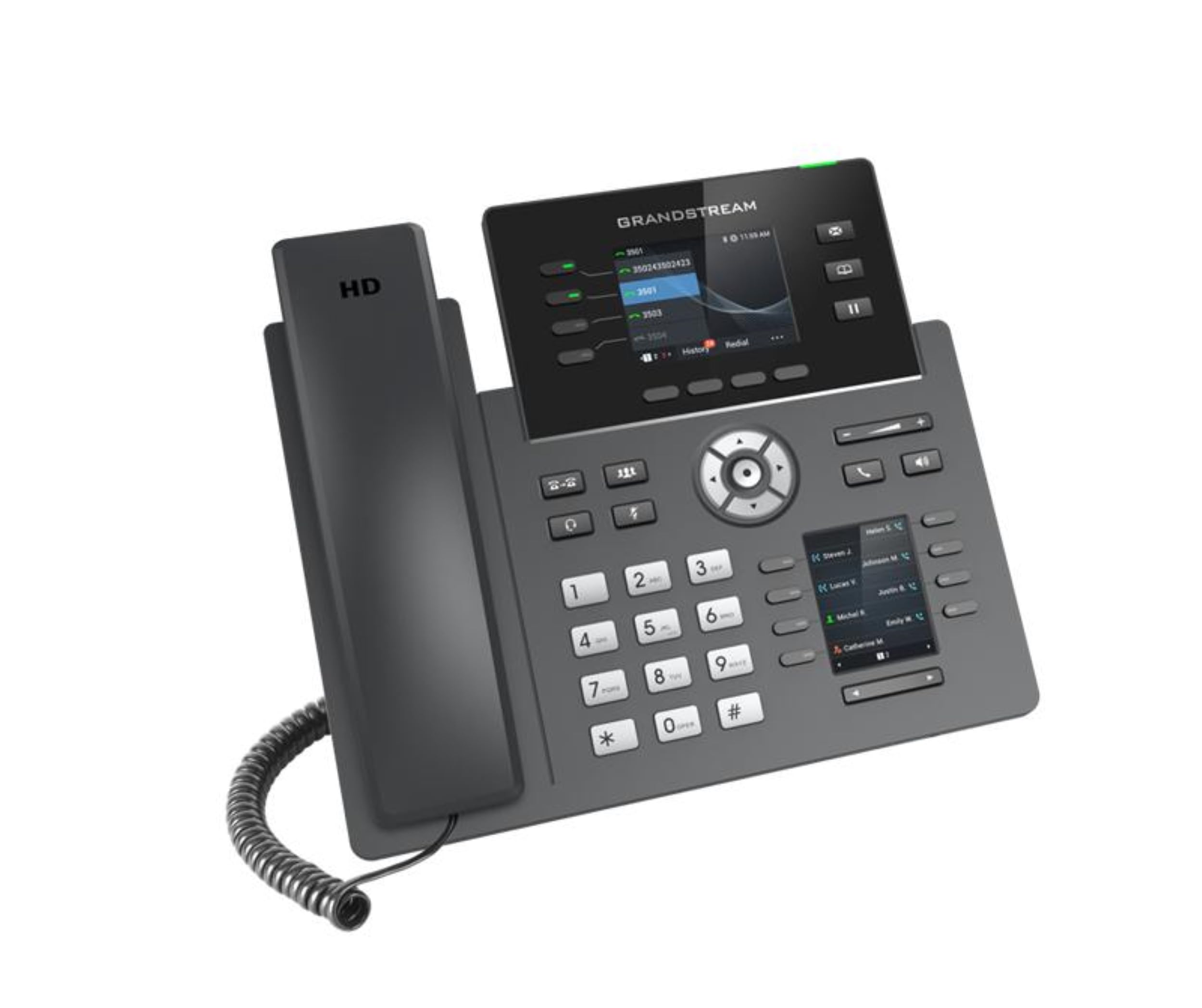 Grandstream GRP2614 4-Line VoIP Business Phone with HD Audio | Ideal for Office & Call Center Communications
