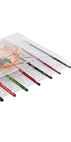 Knitter's Pride Dreamz Tunisian Crochet Hook Set - 7 Sizes Interchangeable Needles for Crocheting Afghan, Blankets & Scarves - Perfect for Beginners & Advanced Crocheters