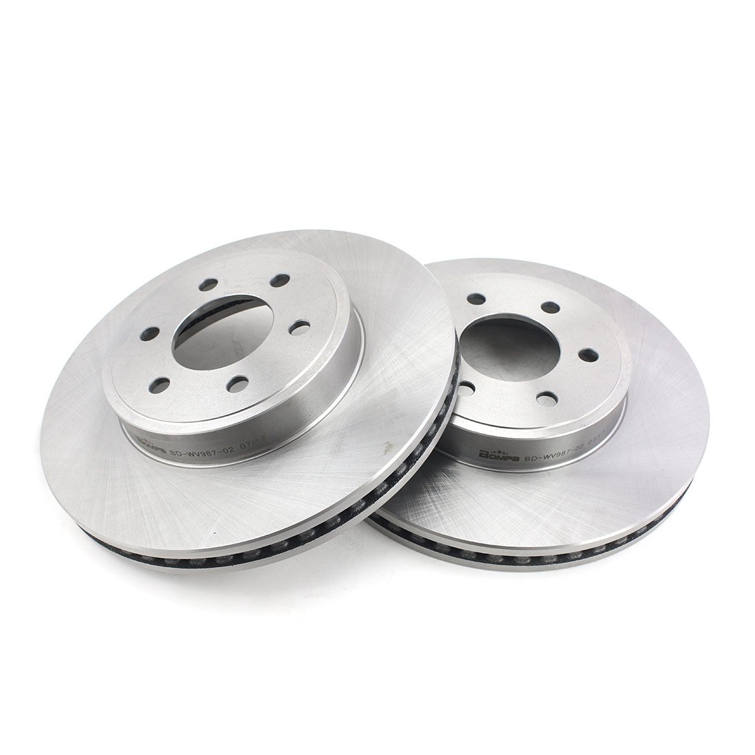 2-Pack Rear Grey Cast Iron Brake Disc Rotors for 2003-2003 Dodge Durango - Durable Replacement Brake Pads for Smooth Stopping & Enhanced Safety