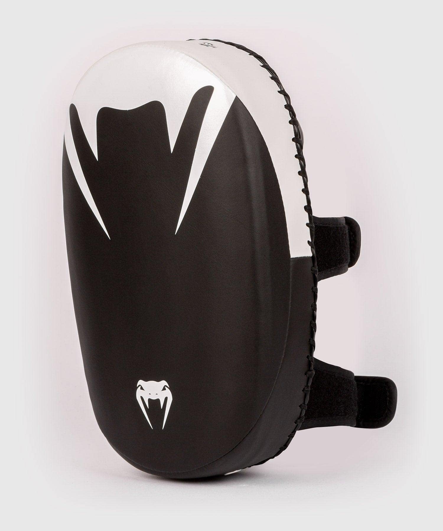 Venum Light Kick Pads (Pair) - Black/White - MMA Training Equipment for Muay Thai, Kickboxing & Martial Arts - Perfect for Gym, Home Workouts & Combat Sports Practice