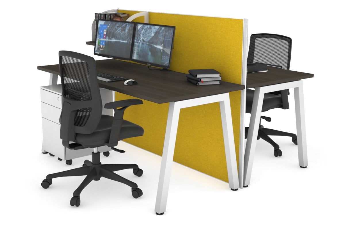 Horizon Quadro 2-Person Office Workstation Bench with A-Legs - 47.2