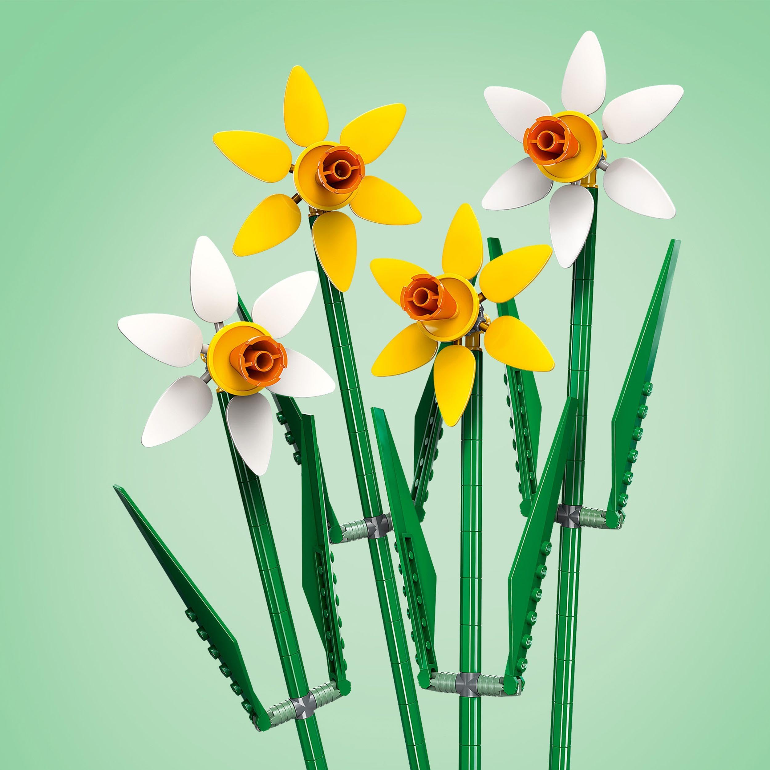 LEGO Botanicals Jonquilles Building Kit - Artificial Flower Construction Set - Easter Home & Office Decor - DIY Bouquet for Kids & Adults Ages 8+ (Model 40747) - Perfect Gift for Spring Celebrations, Room Decor, and Creative Play