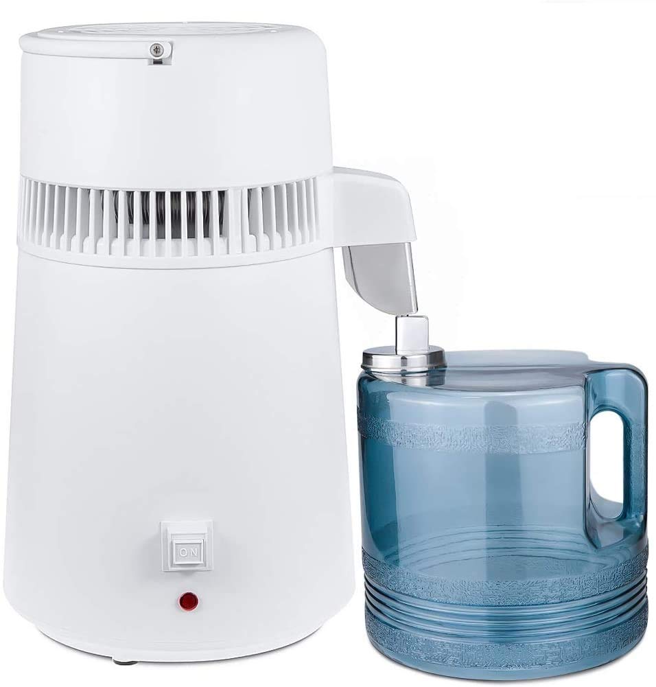 4L Pure Water Distiller Machine - 750W Home Water Purifier with 304 Stainless Steel | Countertop Distilled Water System for Drinking, Cooking, Baby Formula & Emergency Preparedness