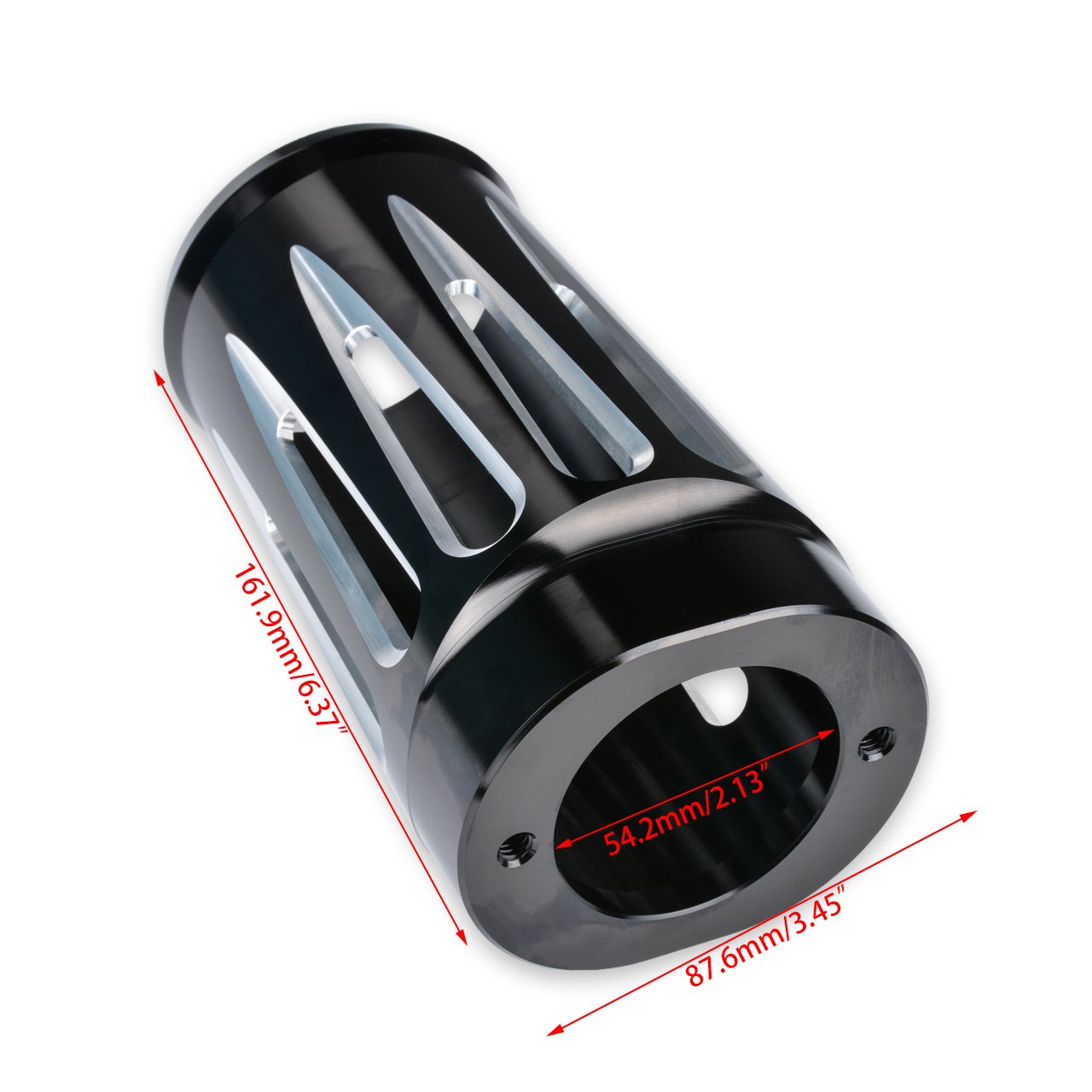 KATUR Motorcycle Upper Fork Boots Shock Absorber Cover Cap - Compatible with Harley Touring & Trike Models 1980-2013 - Durable Protection for Fork Seals - Perfect for Long Rides, Off-Road Adventures & Wet Weather Conditions