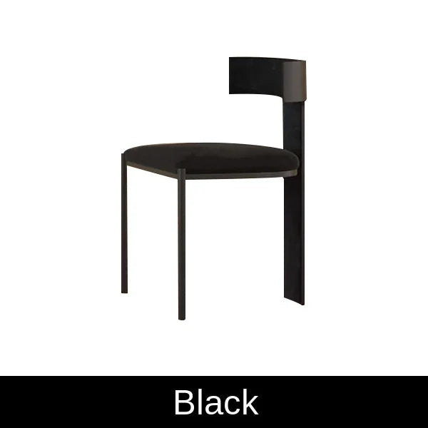 Italian Minimalist Modern Dining Chair - High Back Upholstered Wooden Seat - Elegant Home Kitchen Restaurant Furniture for Dining Room & Kitchen Decor