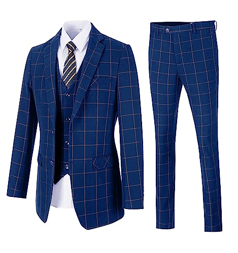Navy Single Plaid