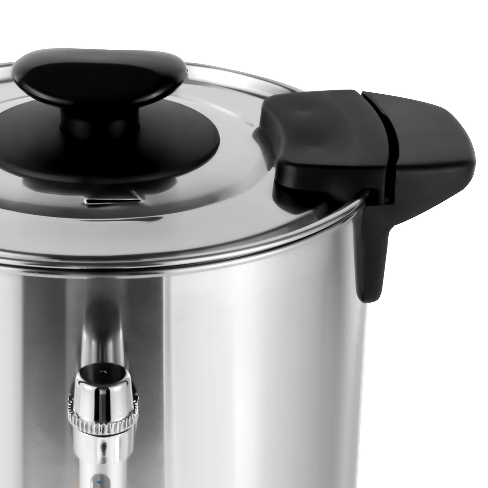 Commercial Coffee Urn - 45 Cup Stainless Steel Coffee Dispenser (8L/2.11gal) - Double Wall Insulated Large Coffee Urn with Removable Filter - 1000W Quick Brew Commercial Coffee Maker for Restaurants, Offices & Catering Events