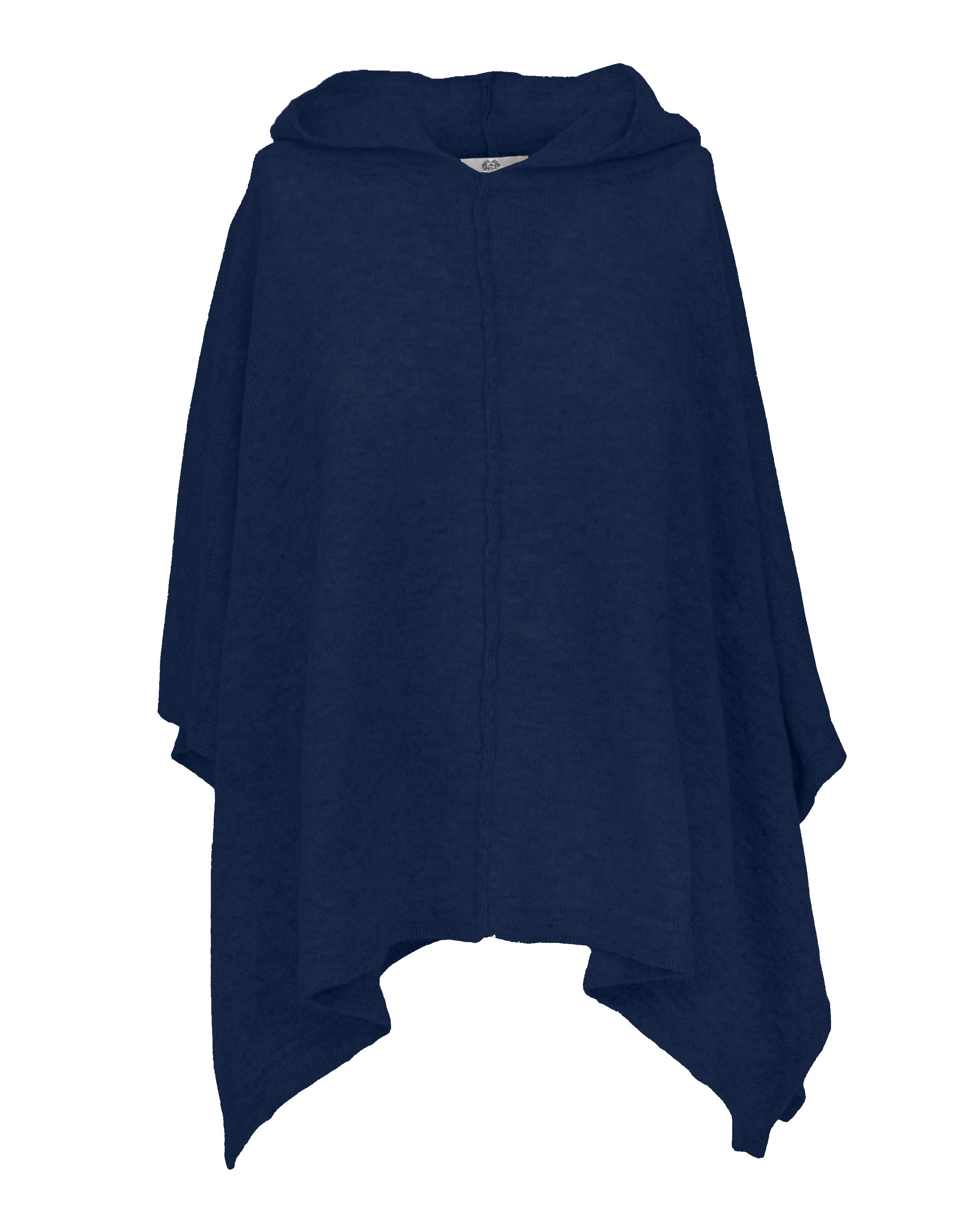 Women's Soft Cashmere Button Hoodie Poncho - Cozy Winter Wear for Women, Night Blue | Perfect for Casual Outings, Lounging & Travel