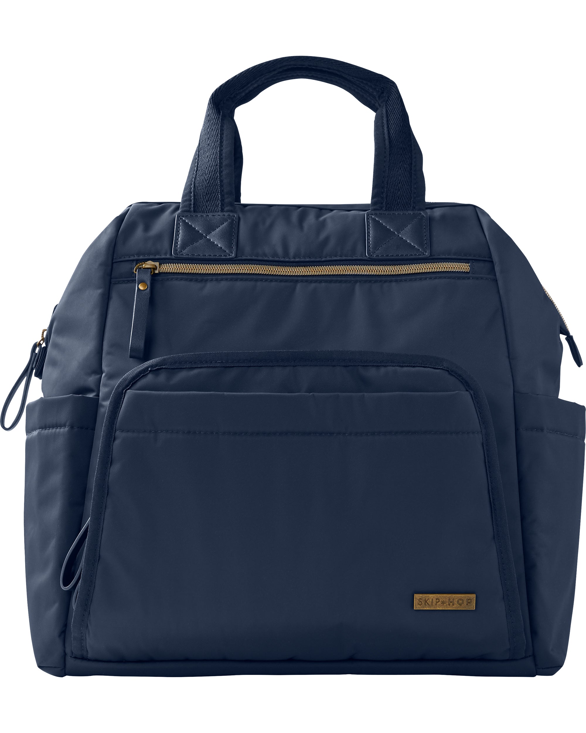 Skip Hop Main Frame Wide Open Backpack - Spacious Diaper Bag for Parents, Navy Blue | Perfect for Daycare, Travel & Everyday Use with Baby Essentials