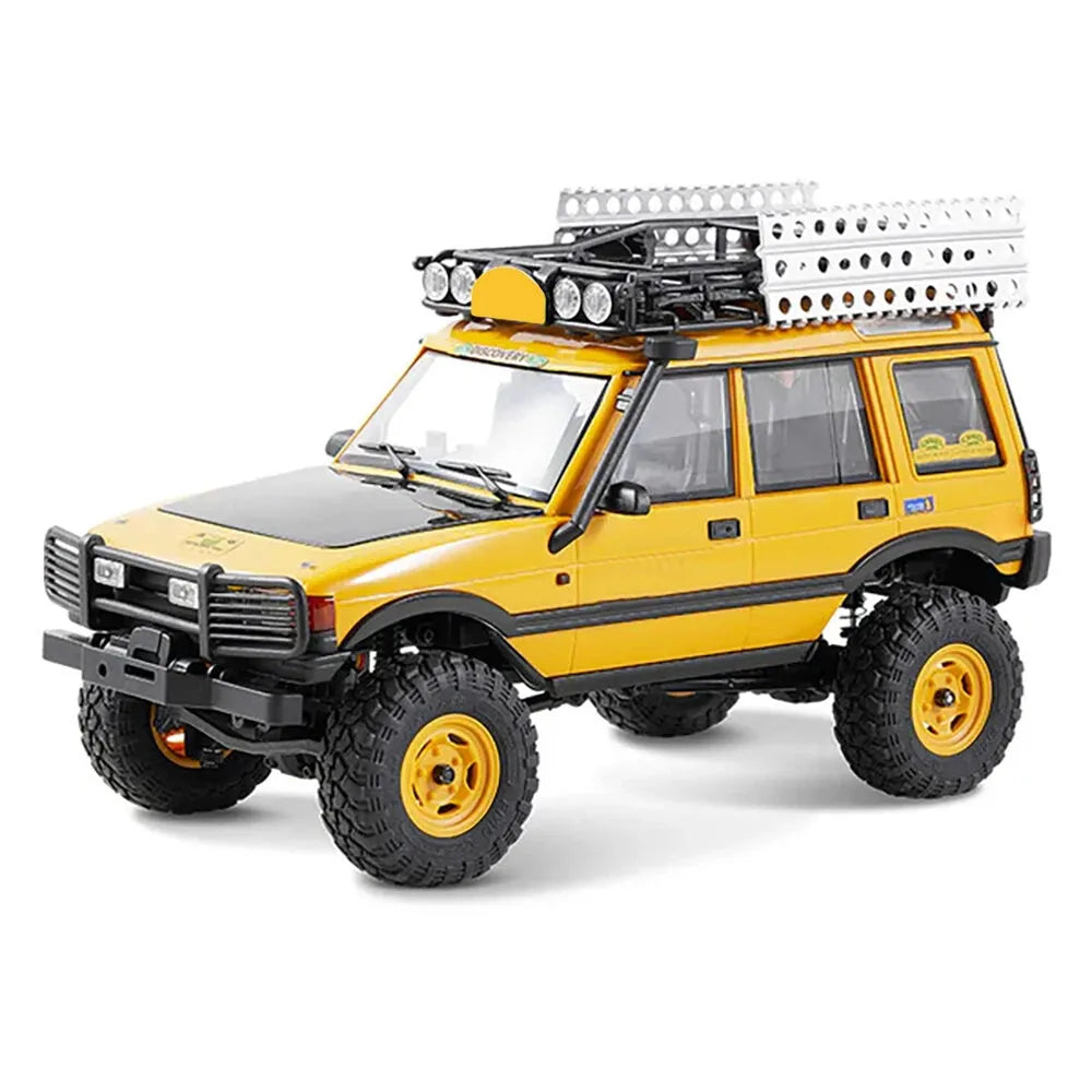 FMS FCX24M 1/24 Scale 4WD RC Rock Crawler Truck - Licensed Range Rover Camel Trophy Edition with LED Lights | 2.4G Remote Control Off-Road Vehicle for Indoor/Outdoor Crawling & Trail Adventures