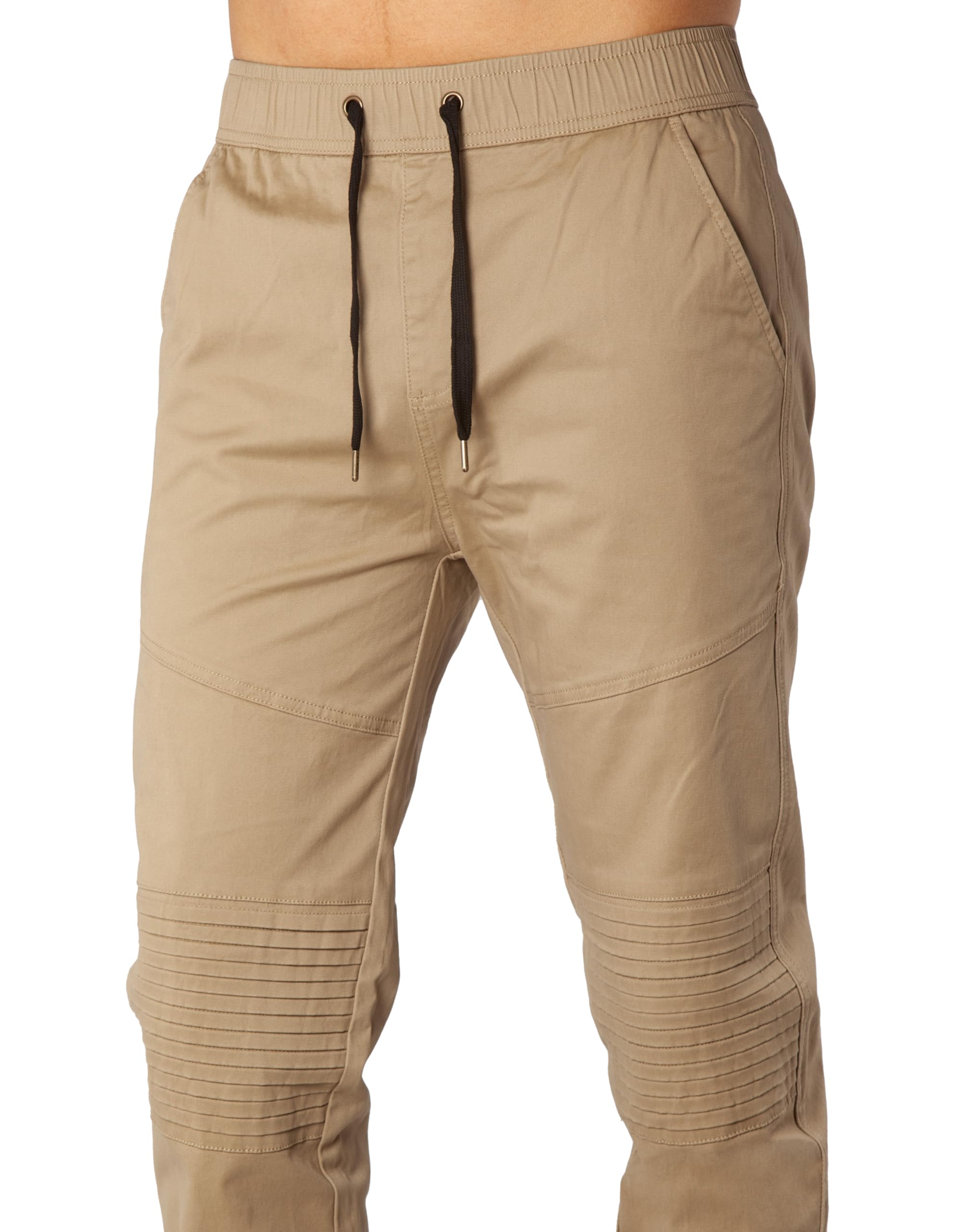 ITALYMORN Men's Joggers with Elastic Waistband & Pockets - Comfortable Twill Sweatpants for Travel, Workout, and Casual Wear | Perfect for Gym, Lounge, and Outdoor Activities