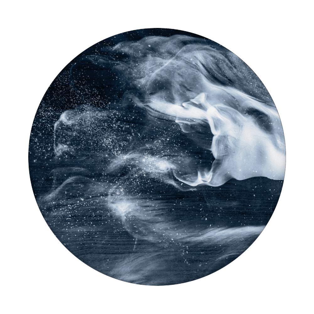Black and White Abstract Smoke Design PopSockets PopGrip - Swappable Phone Grip for iPhone, Samsung & Tablets | Perfect for Work, Travel & Daily Use