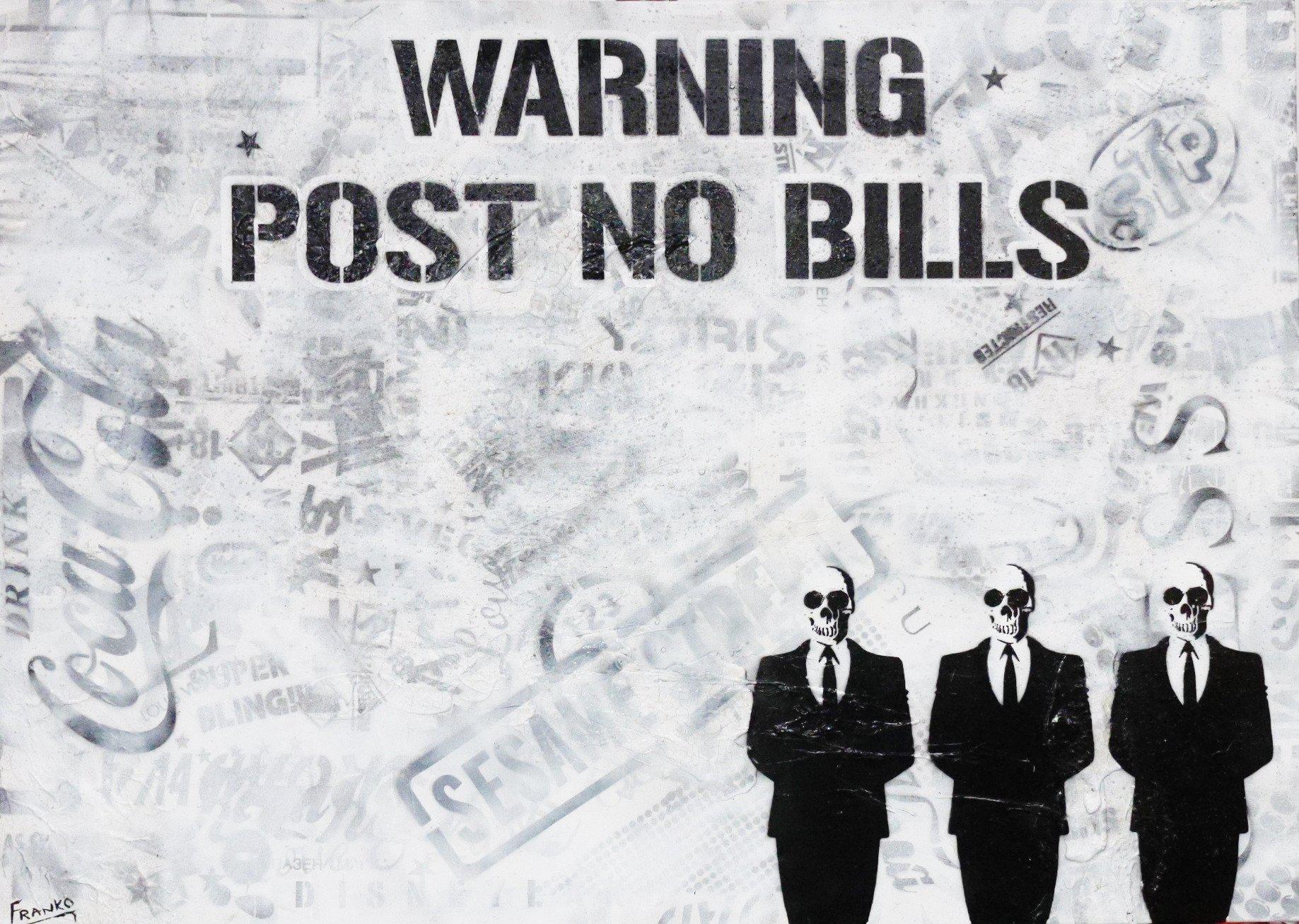 Urban Pop Three Bills Wall Art - Modern Canvas Painting for Home & Office Decor - Perfect for Living Room, Bedroom, or Workspace