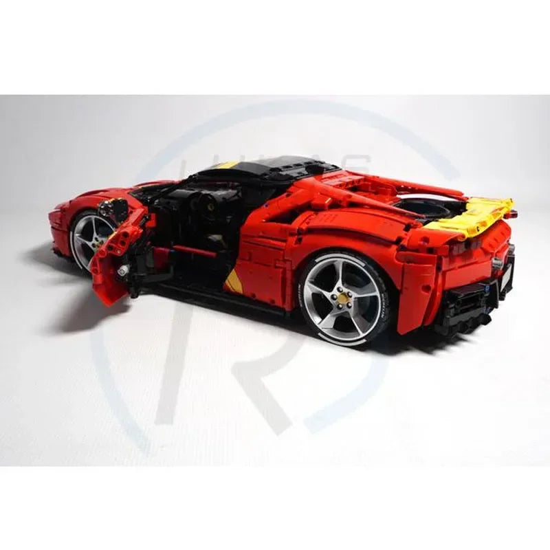 4550PCS MOC 143397 Ferrari SF90 Stradale Version 2.0 1:8 Scale Model Building Blocks Kit - Perfect for Collectors, DIY Enthusiasts & Ferrari Fans | Display, Gift, or Creative Play