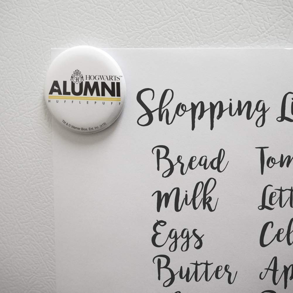 Harry Potter Hufflepuff Alumni Refrigerator Magnet - Decorative Kitchen Accessory for Fans - Perfect for Fridge, Locker & Office Decor
