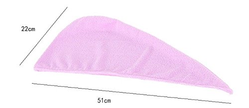 FOK 1 PC Magic Fast Dry Soft Microfiber Hair Towel Wrap Cap - Super Absorbent Hair Turban for Women & Men - Perfect for Post Shower, Swimming, Spa & Salon Use (Random Color)