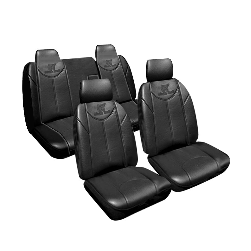 Black Bull Faux Leather Seat Covers for Toyota Camry (1997-2002) - 2 Row Set | Premium Car Interior Protection & Style Upgrade | Perfect for Daily Commute & Road Trips
