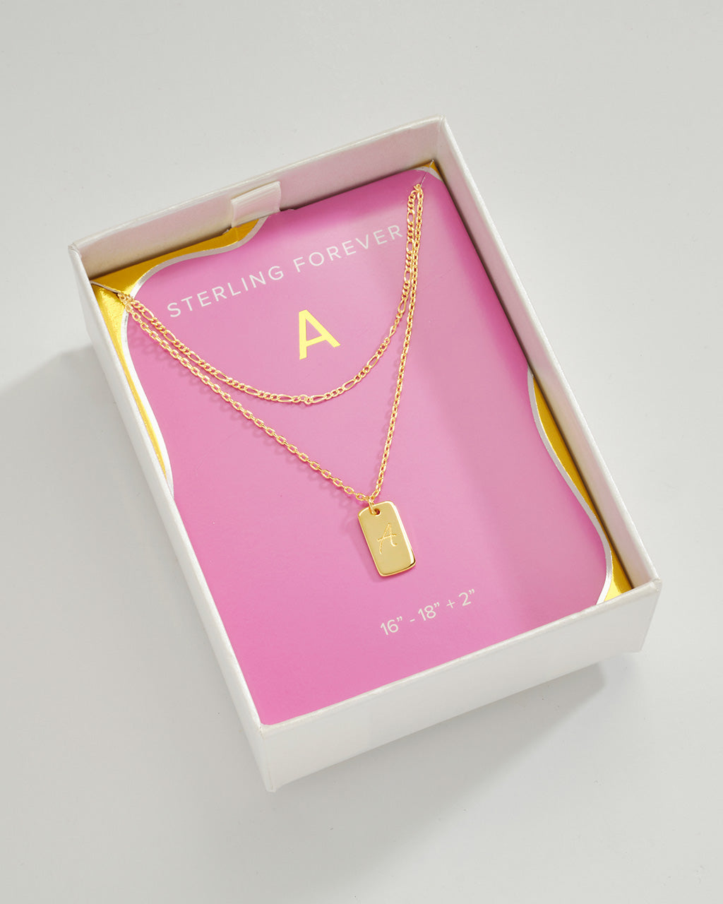 Layered Chain Necklace for Women - Initial Pendant Necklace, Dainty Gold & Silver Jewelry Gift for Her - Perfect for Everyday Wear, Date Night & Special Occasions